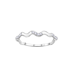 Wholesale Sterling Silver Wave Ring - JD23462