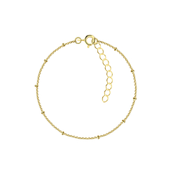 Wholesale 19cm Sterling Silver Satellite Bracelet With Extension - JD21973