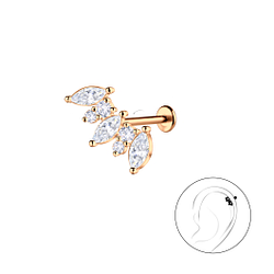 Wholesale Sterling Silver Geometric with Titanium Labret - JD23080