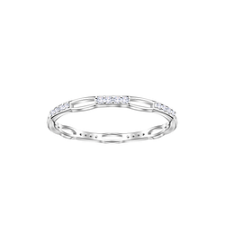 Wholesale Sterling Silver Patterned Ring - JD23384