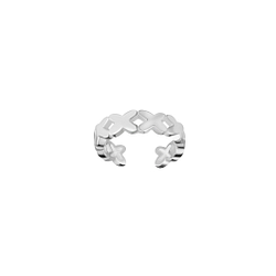 Wholesale Sterling Silver Patterned Ear Cuff - JD23800 Wholesale Sterling Silver Patterned Ear Cuff - JD23800