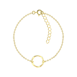 Wholesale Sterling Silver Circle Bracelet - JD21853