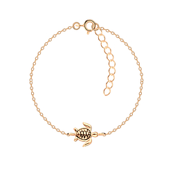 Wholesale Sterling Silver Turtle Bracelet - JD22128