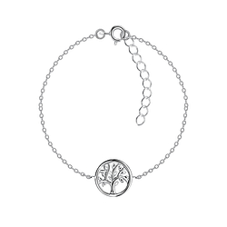 Wholesale Sterling Silver Tree Of Life Bracelet - JD23142