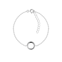 Wholesale Sterling Silver Circle Bracelet - JD23848