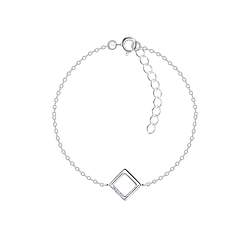 Wholesale Sterling Silver Square Bracelet - JD23880