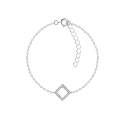 Wholesale Sterling Silver Square Bracelet - JD23881