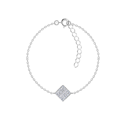 Wholesale Sterling Silver Square Bracelet - JD23882