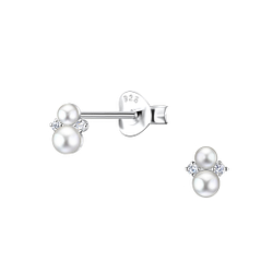 Wholesale Sterling Silver Geometric Ear Studs - JD23289