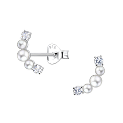 Wholesale Sterling Silver Geometric Ear Studs - JD23322