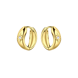Wholesale 12mm Sterling Silver Geometric Huggie Earrings - JD23892