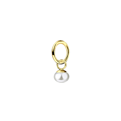 Wholesale 4mm Fresh Water Pearl Sterling Silver Pendant - JD23886
