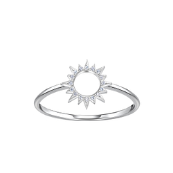 Wholesale Sterling Silver Sun Ring - JD23100
