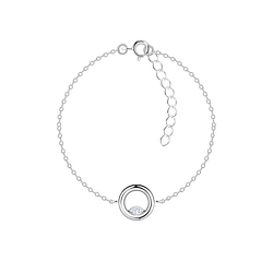 Wholesale Sterling Silver Circle Bracelet - JD24126 Wholesale Sterling Silver Circle Bracelet - JD24126