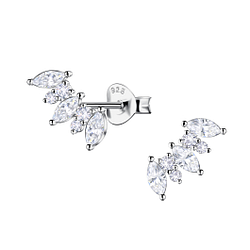 Wholesale Sterling Silver Geometric Ear Studs  - JD24199