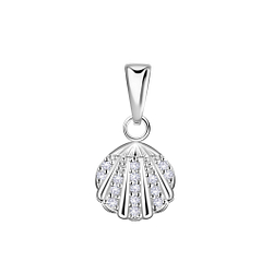 Wholesale Sterling Silver Shell Pendant - JD24309 Wholesale Sterling Silver Shell Pendant - JD24309