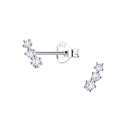 Wholesale Sterling Silver Geometric Ear Studs - JD22118