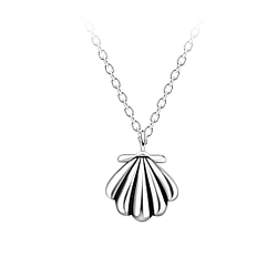 Wholesale Sterling Silver Shell Necklace - JD24310 Wholesale Sterling Silver Shell Necklace - JD24310