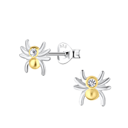 Wholesale Sterling Silver Spider Ear Studs - JD24502