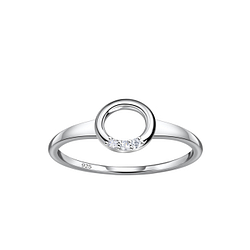 Wholesale Sterling Silver Circle Ring - JD24093 Wholesale Sterling Silver Circle Ring - JD24093