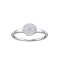 Wholesale Sterling Silver Round Ring - JD24095 Wholesale Sterling Silver Round Ring - JD24095