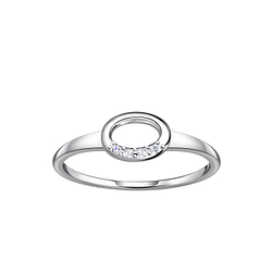 Wholesale Sterling Silver Oval Ring - JD24098
