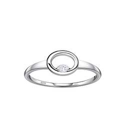 Wholesale Sterling Silver Oval Ring - JD24122