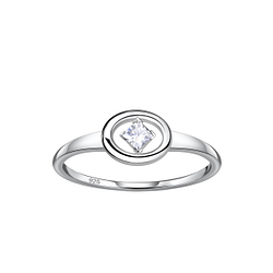 Wholesale Sterling Silver Oval Ring - JD24123