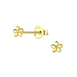 Wholesale Sterling Silver Flower Ear Studs - JD24031