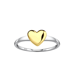 Wholesale Sterling Silver Heart Ring - JD24521