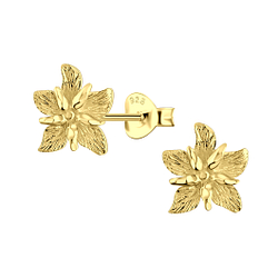 Wholesale Sterling Silver Flower Ear Studs - JD24216 Wholesale Sterling Silver Flower Ear Studs - JD24216