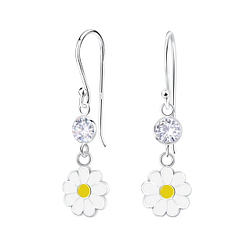 Wholesale Sterling Silver Flower Earrings - JD23171
