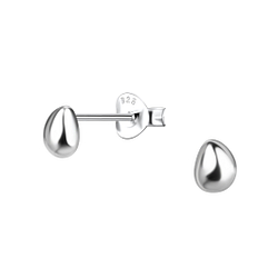 Wholesale Sterling Silver Teardrop Ear Studs - JD24228