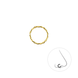 Wholesale 9.5mm Sterling Silver Twisted Continuous Ring - JD24264 Wholesale 9.5mm Sterling Silver Twisted Continuous Ring - JD24264