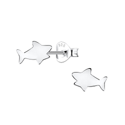 Wholesale Sterling Silver Shark Ear Studs - JD24463