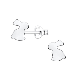 Wholesale Sterling Silver Rabbit Ear Studs - JD24464