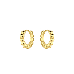 Wholesale 10mm Sterling Silver Ball Huggie Earrings - JD25024