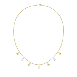 Wholesale Sterling Silver Shell Necklace with 4mm Freshwater Pearl - JD25142