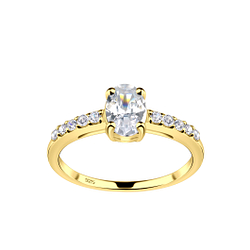 Wholesale Sterling Silver Oval Stone Ring - JD25351 Wholesale Sterling Silver Oval Stone Ring - JD25351