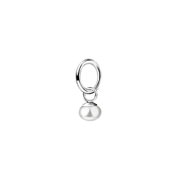 Wholesale 4mm Fresh Water Pearl Sterling Silver Pendant - JD23885 Wholesale 4mm Fresh Water Pearl Sterling Silver Pendant - JD23885