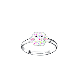 Wholesale Sterling Silver Cloud Adjustable Ring - JD24550