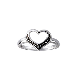 Wholesale Sterling Silver Heart Ring - JD26117 Wholesale Sterling Silver Heart Ring - JD26117