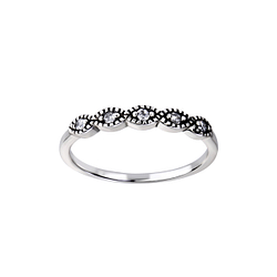 Wholesale Sterling Silver Patterned Ring - JD26120 Wholesale Sterling Silver Patterned Ring - JD26120