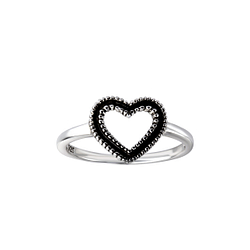 Wholesale Sterling Silver Heart Ring - JD26121 Wholesale Sterling Silver Heart Ring - JD26121