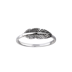 Wholesale Sterling Silver Leaf Ring - JD26122 Wholesale Sterling Silver Leaf Ring - JD26122