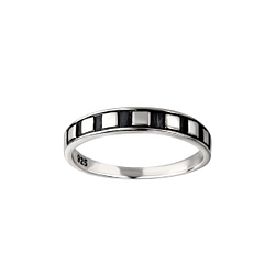 Wholesale Sterling Silver Geometric Ring - JD26124 Wholesale Sterling Silver Geometric Ring - JD26124