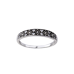 Wholesale Sterling Silver Patterned Ring - JD26130 Wholesale Sterling Silver Patterned Ring - JD26130