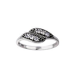 Wholesale Sterling Silver Geometric Ring - JD26136 Wholesale Sterling Silver Geometric Ring - JD26136
