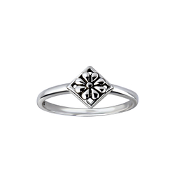 Wholesale Sterling Silver Flower Ring - JD26138 Wholesale Sterling Silver Flower Ring - JD26138