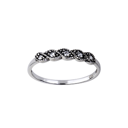 Wholesale Sterling Silver Patterned Ring - JD26140 Wholesale Sterling Silver Patterned Ring - JD26140